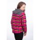 Hanorac Big Sky Fleece Lined Flannel Punch Pink/Asphalt 24