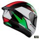Casca Moto Full-Face Targo Pro Sound C6 Black/Red/White/Green