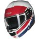 Casca Moto Flip-Up N90-3 Roboto 345 White/Red/Blue Glossy 2025