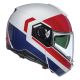 Casca Moto Flip-Up N90-3 Roboto 345 White/Red/Blue Glossy 2025