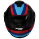 Casca Moto Flip-Up X-1005 Ultra Carbon Gran Tour 348 Black/Red/Blue 2025