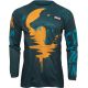 Tricou Moto MX Copii Pulse Counting Sheep Tangerine/Teal 2022